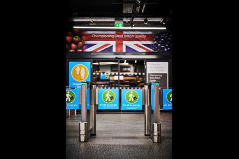 Aldi ShopandGo store entrance